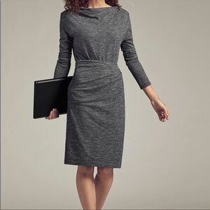 MM.LAFLEUR Wood Skirt Gray Black Cotton Lined